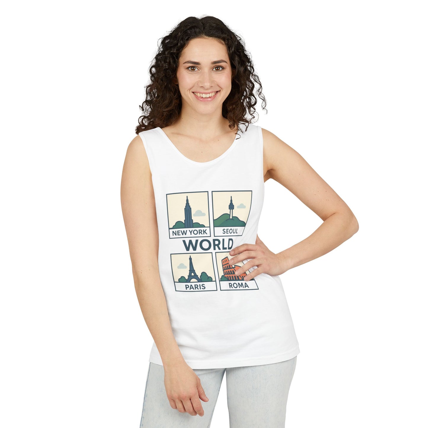 Korea World Travel Tank Top - Vacation Wear
