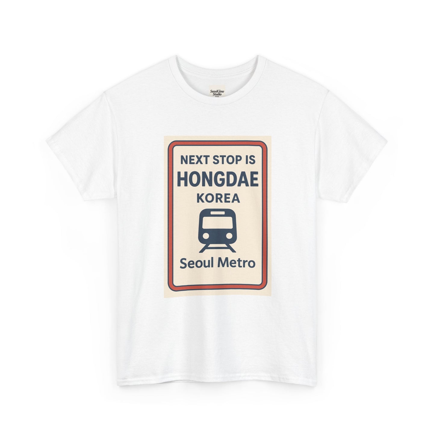 Seoul Metro Tee - Next Stop Hongdae, Travel Shirt, Souvenir Apparel, Korean Culture Gift, Unisex T-Shirt