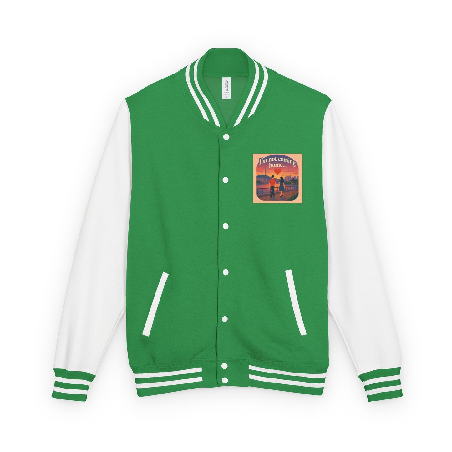Mom I'm Going to Korea Letterman Jacket - Travel