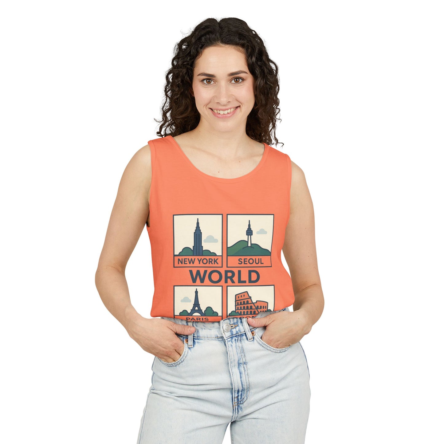 Korea World Travel Tank Top - Vacation Wear