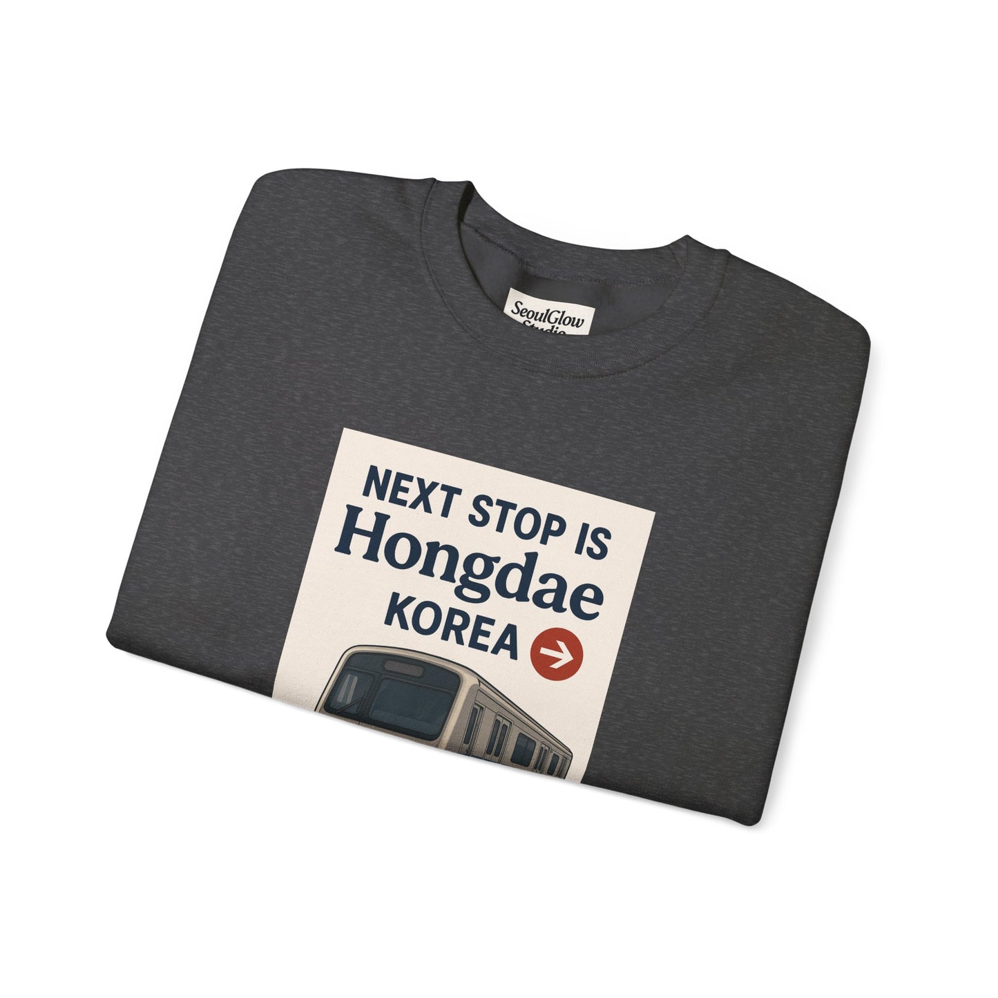 Travel Seoul Crewneck - Next Stop Hongdae