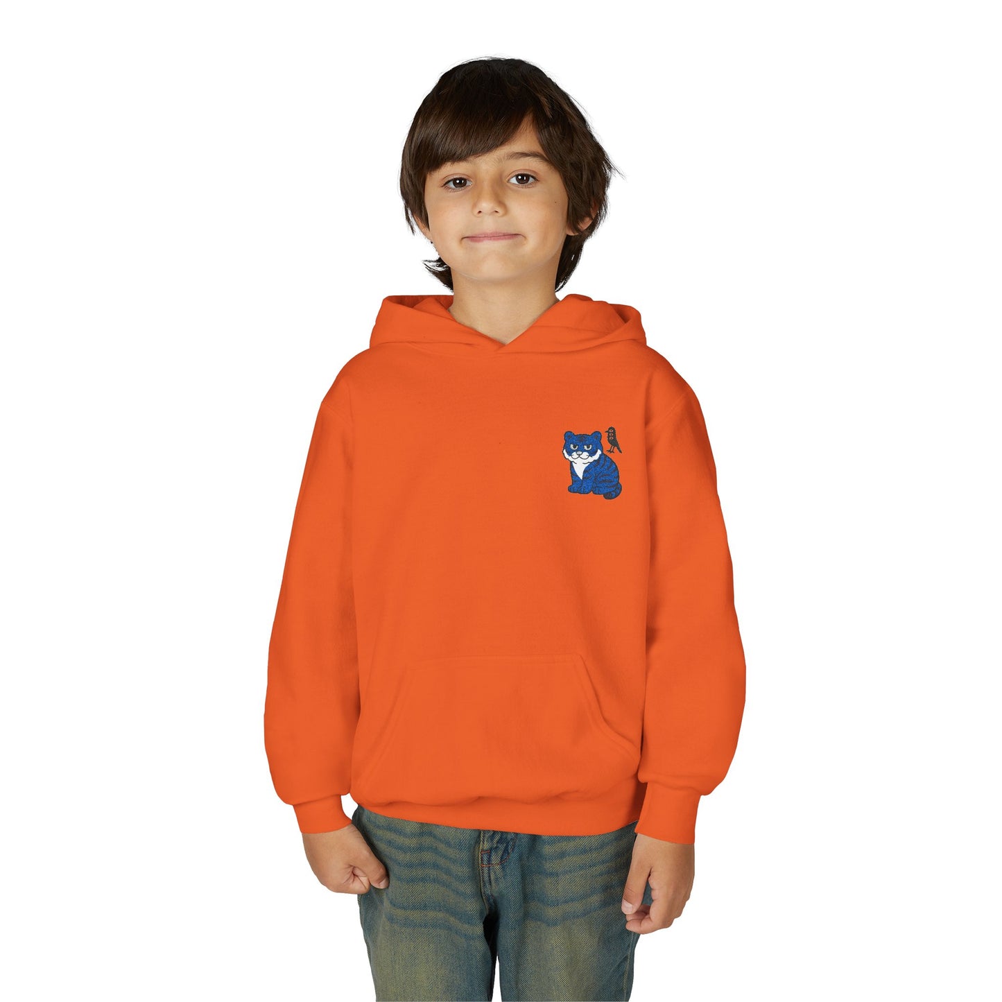 Cozy Youth Hoodie with Korean Tiger and Magpie Design, Perfect for Casual Days, Gifts, Birthdays, or Nature Lovers