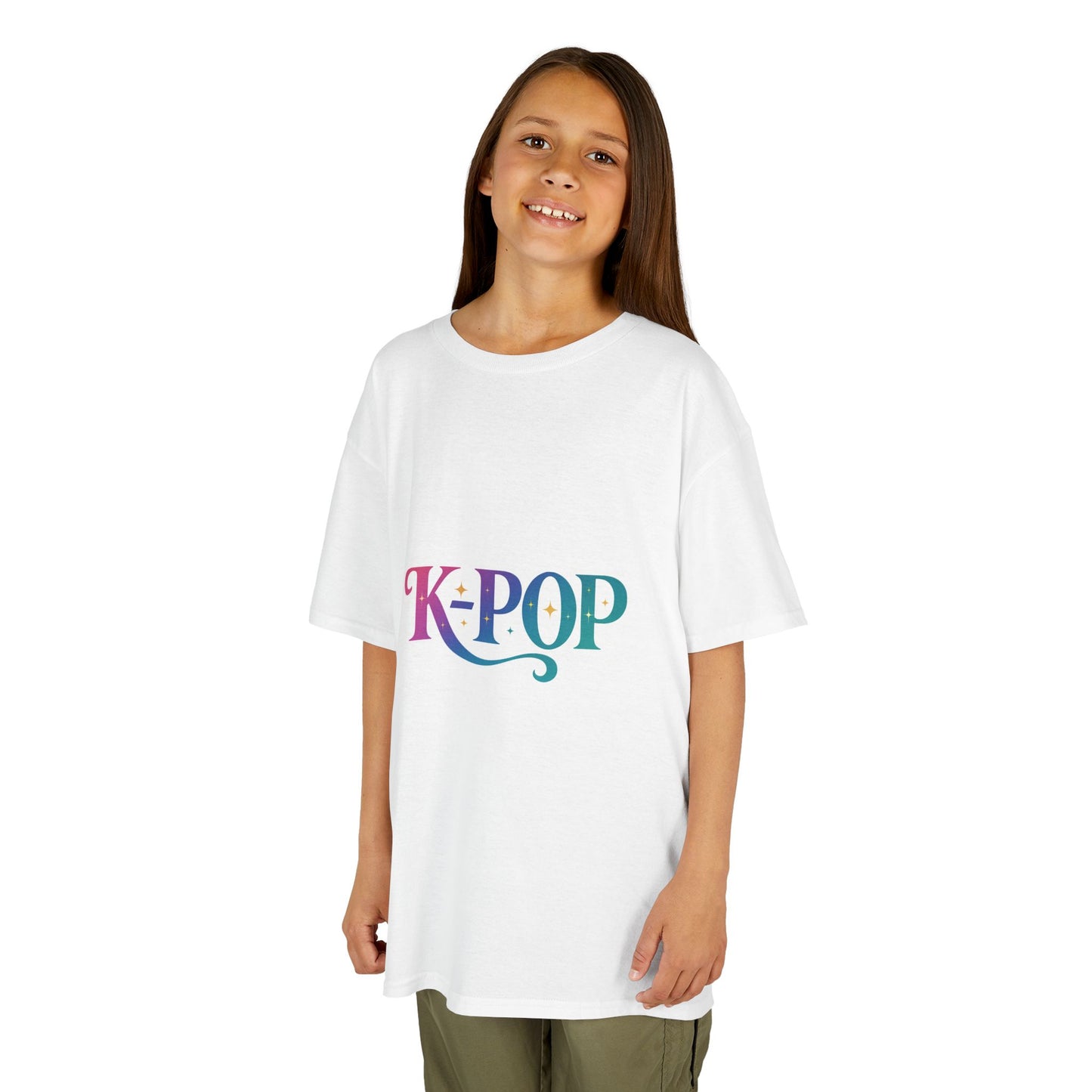 K-Pop Kids Cotton Tee, Perfect Gift for Young Fans, Birthday Present, Schoolwear, Casual Fashion, Music Lovers