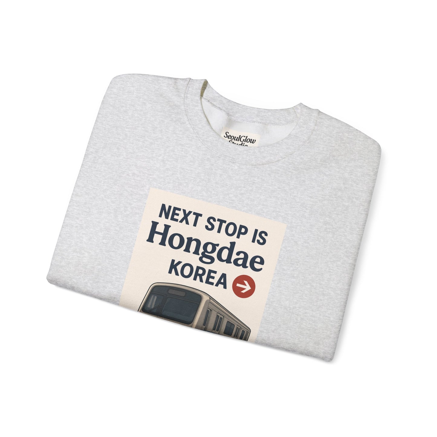 Travel Seoul Crewneck - Next Stop Hongdae