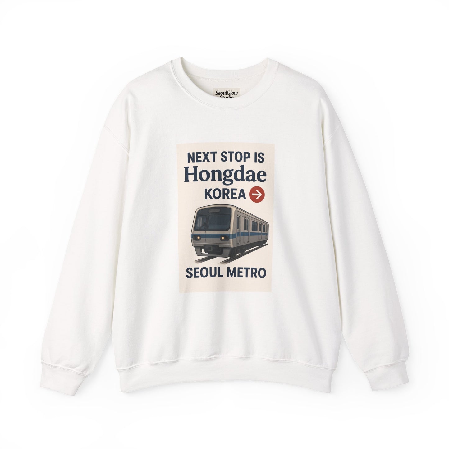 Travel Seoul Crewneck - Next Stop Hongdae