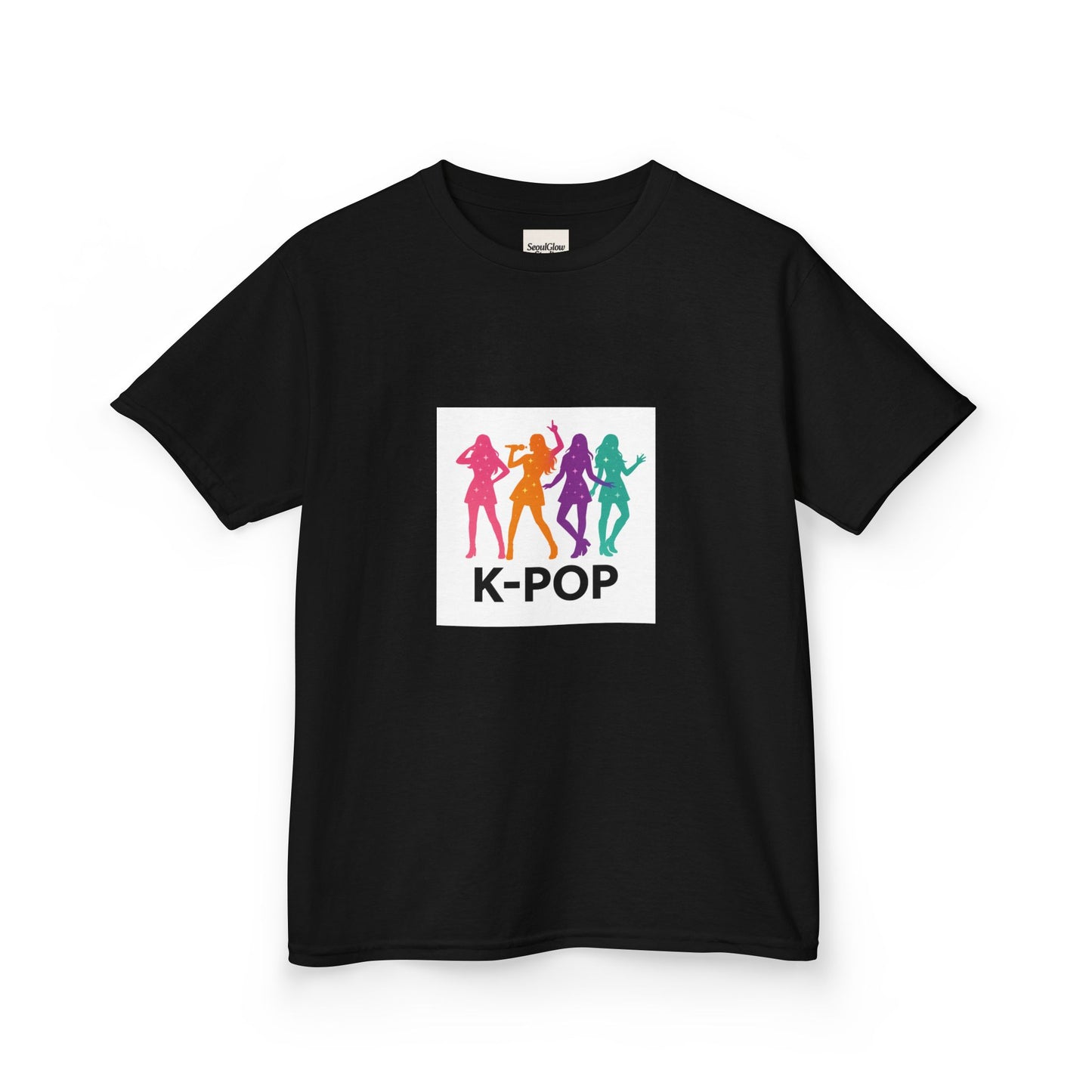 K-Pop Kids Tee, Fun Youth Shirt, Colorful Graphic Tee, Trendy Kids Apparel, Perfect Gift for Music Lovers