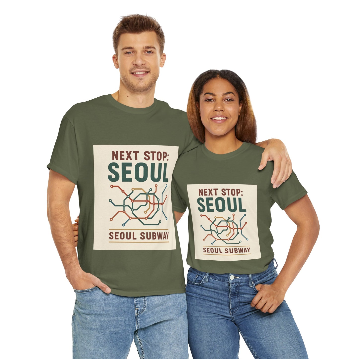 Seoul Subway Graphic Tee - Next Stop Seoul