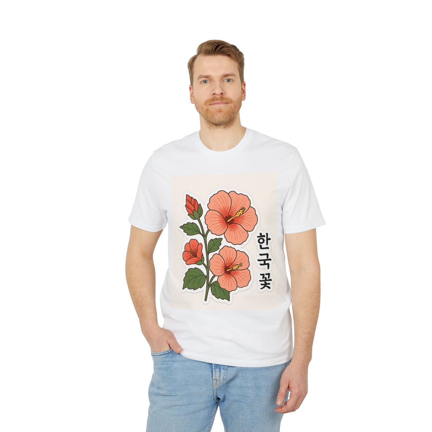 Floral Korean Graphic T-Shirt | Unisex Casual Wear | Perfect for Summer, Gifts, Streetwear, Everyday Style