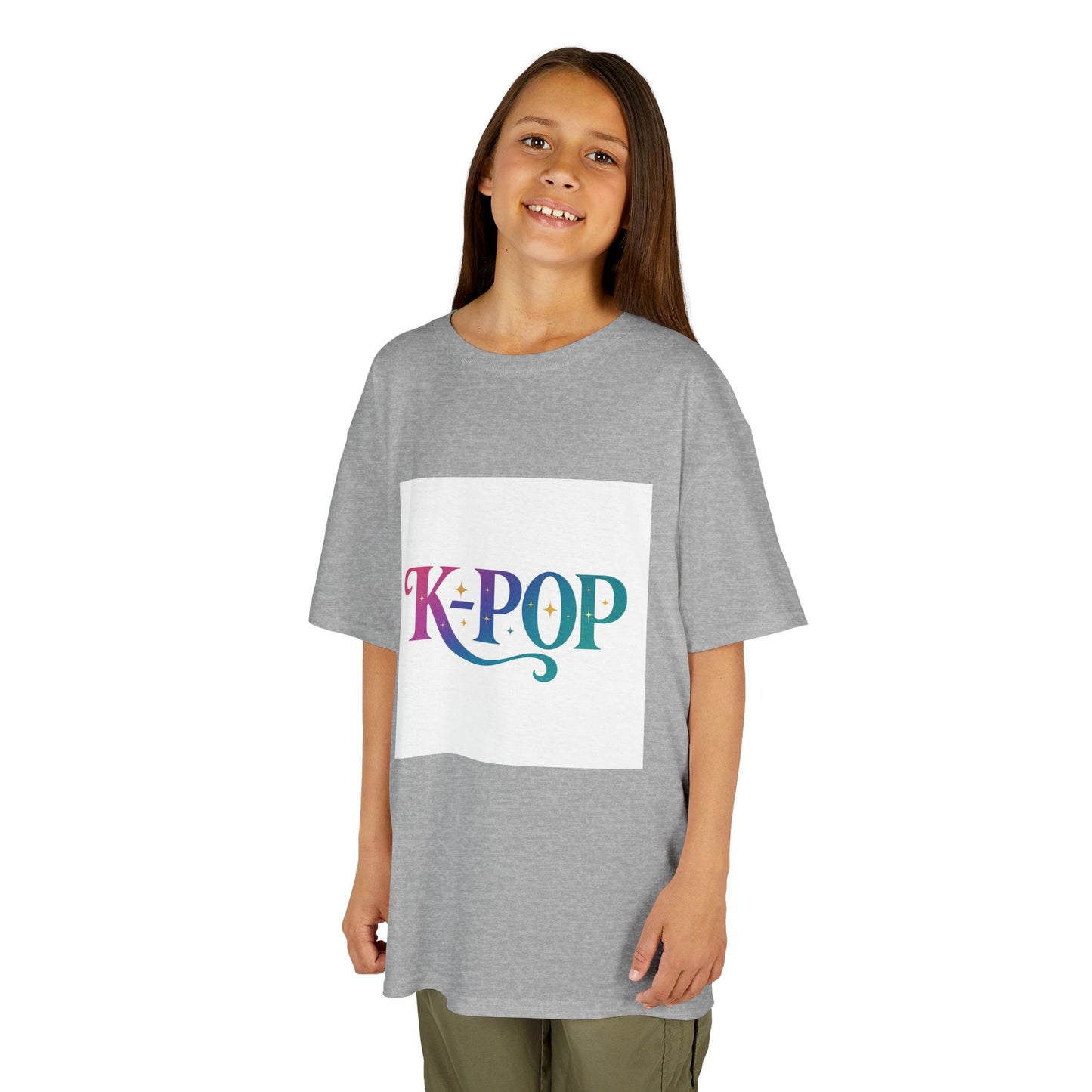 K-Pop Kids Cotton Tee, Perfect Gift for Young Fans, Birthday Present, Schoolwear, Casual Fashion, Music Lovers