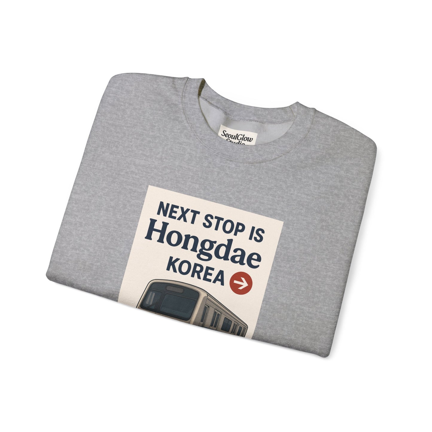 Travel Seoul Crewneck - Next Stop Hongdae