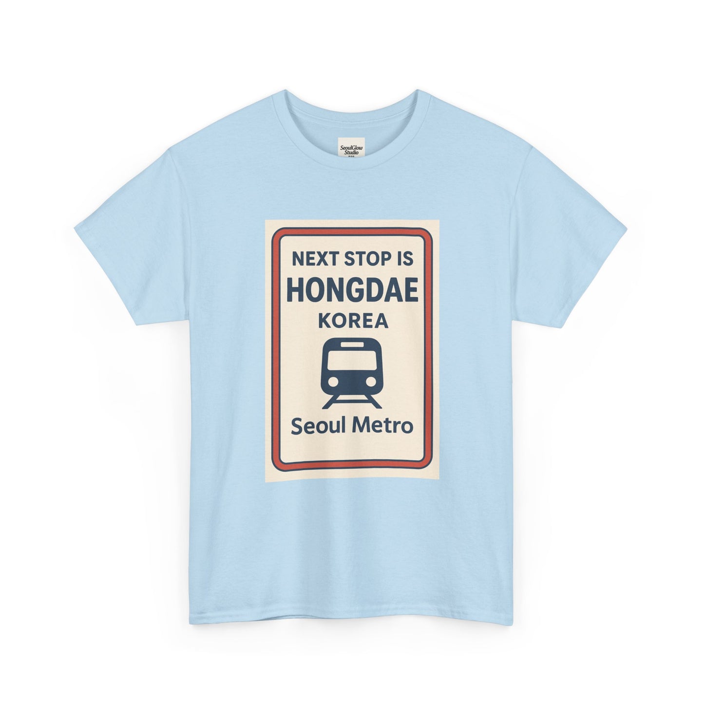 Seoul Metro Tee - Next Stop Hongdae, Travel Shirt, Souvenir Apparel, Korean Culture Gift, Unisex T-Shirt