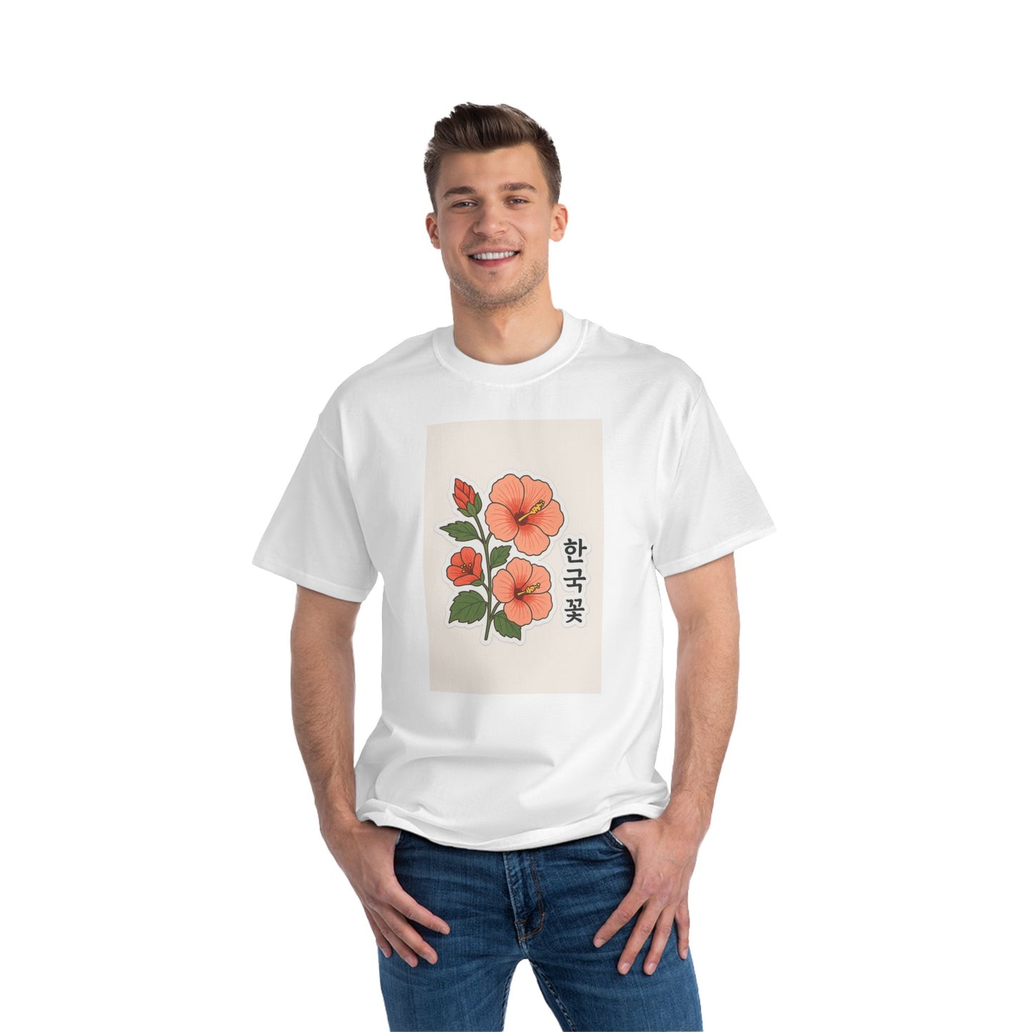 Floral Korean Tee - Nature Lovers Botanical Art