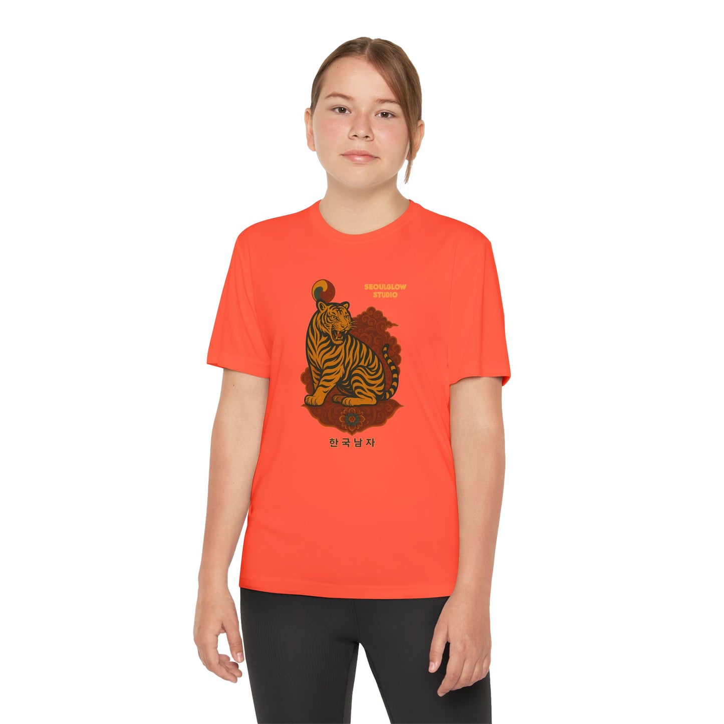 Korean Tiger Graphic Tee | Sporty Style, Trendy Apparel, Perfect for Kids, Casual Outings, Birthday Gifts, Summer Wear