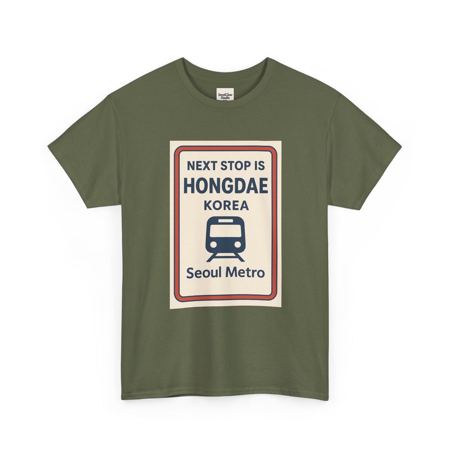 Seoul Metro Tee - Next Stop Hongdae, Travel Shirt, Souvenir Apparel, Korean Culture Gift, Unisex T-Shirt