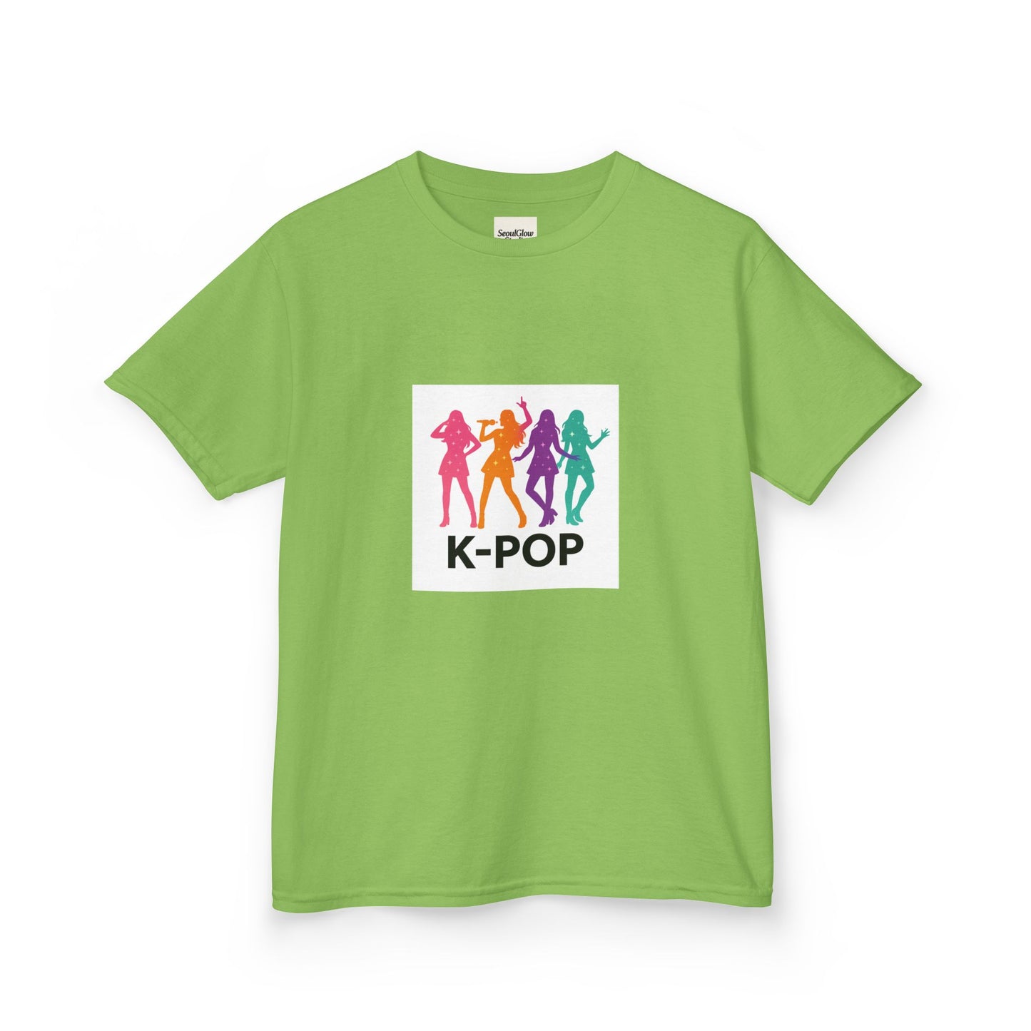 K-Pop Kids Tee, Fun Youth Shirt, Colorful Graphic Tee, Trendy Kids Apparel, Perfect Gift for Music Lovers