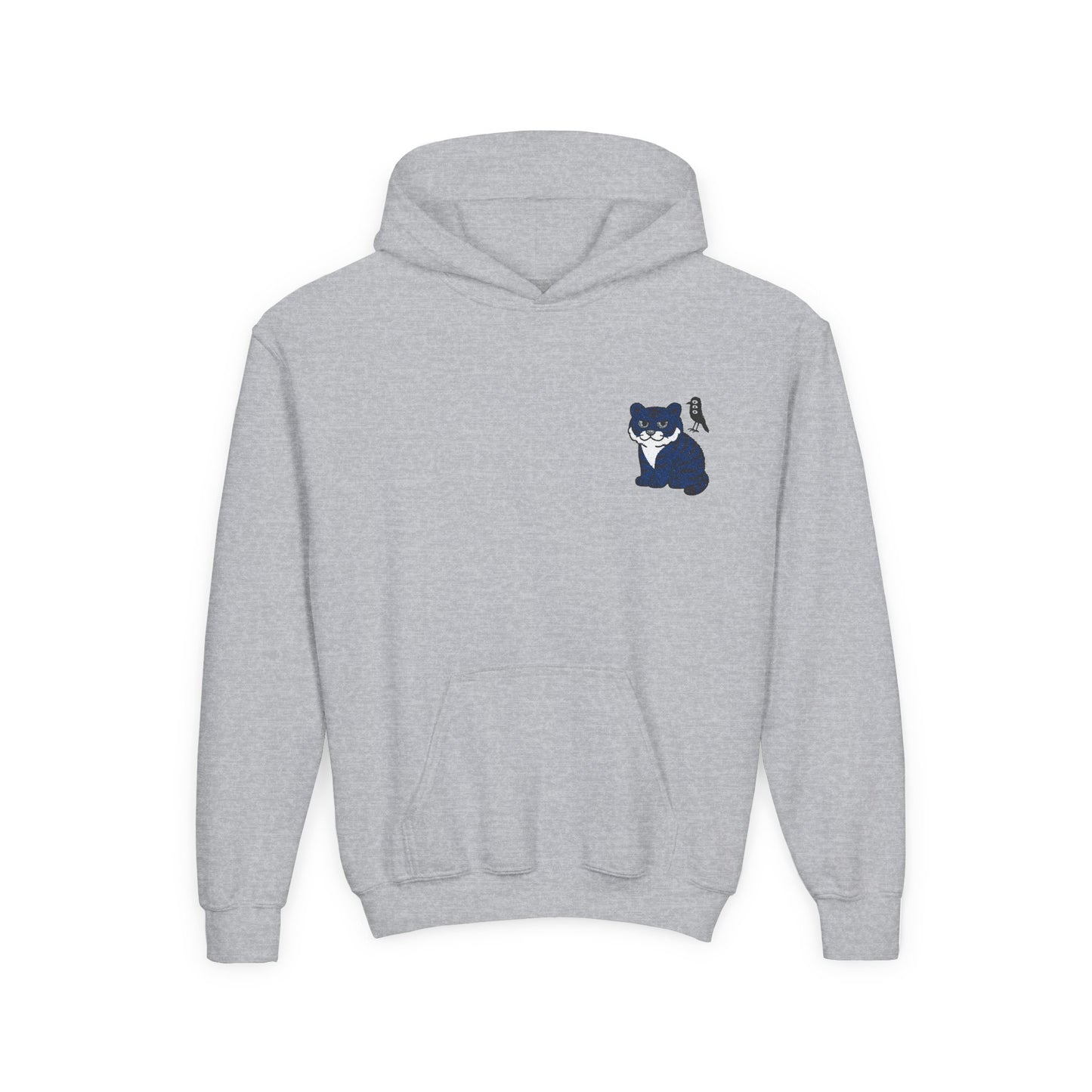 Cozy Youth Hoodie with Korean Tiger and Magpie Design, Perfect for Casual Days, Gifts, Birthdays, or Nature Lovers