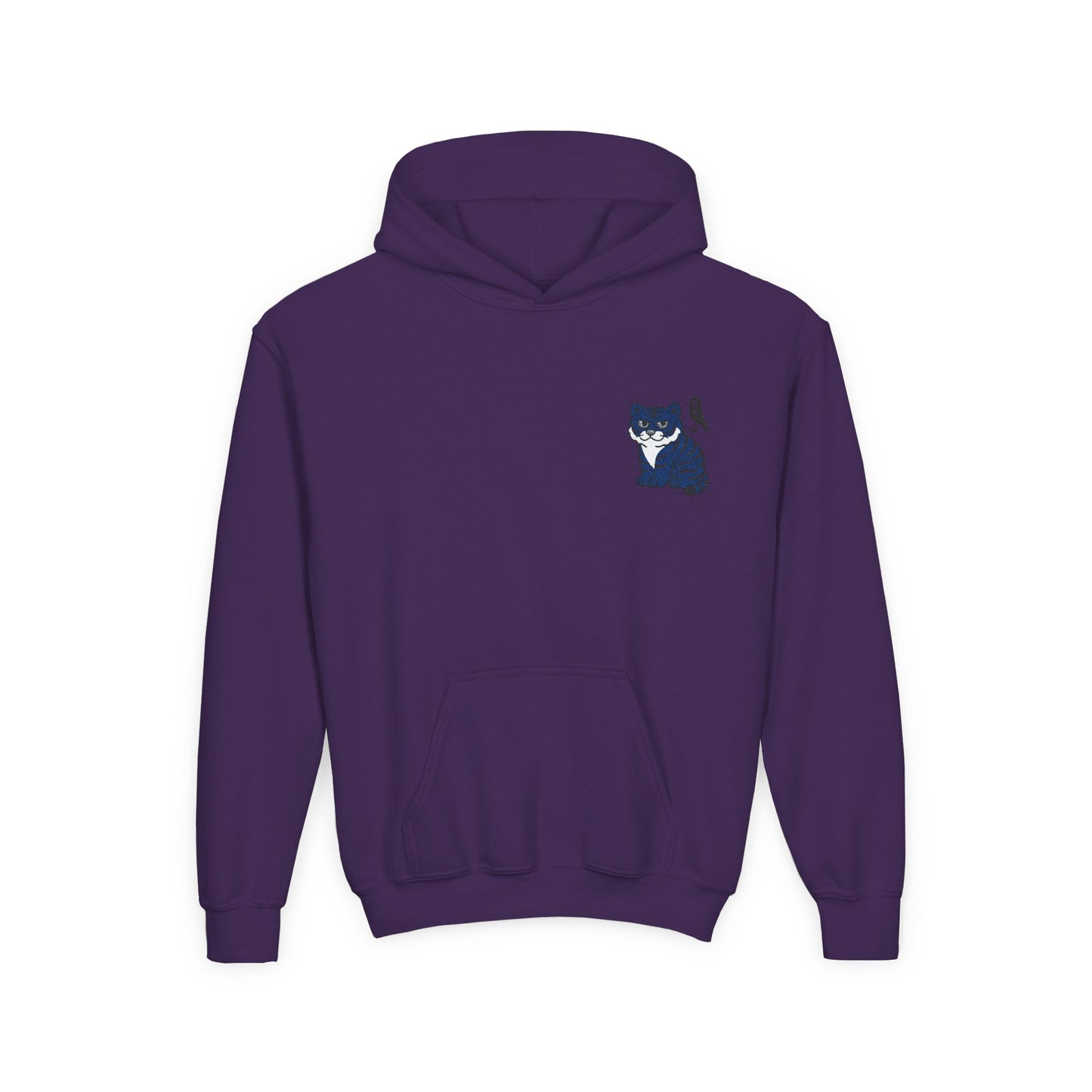 Cozy Youth Hoodie with Korean Tiger and Magpie Design, Perfect for Casual Days, Gifts, Birthdays, or Nature Lovers