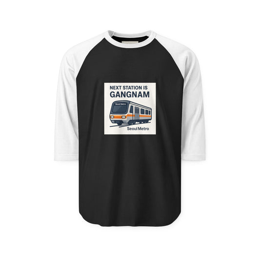 Gangnam Station Unisex Raglan Shirt - Korean Gift