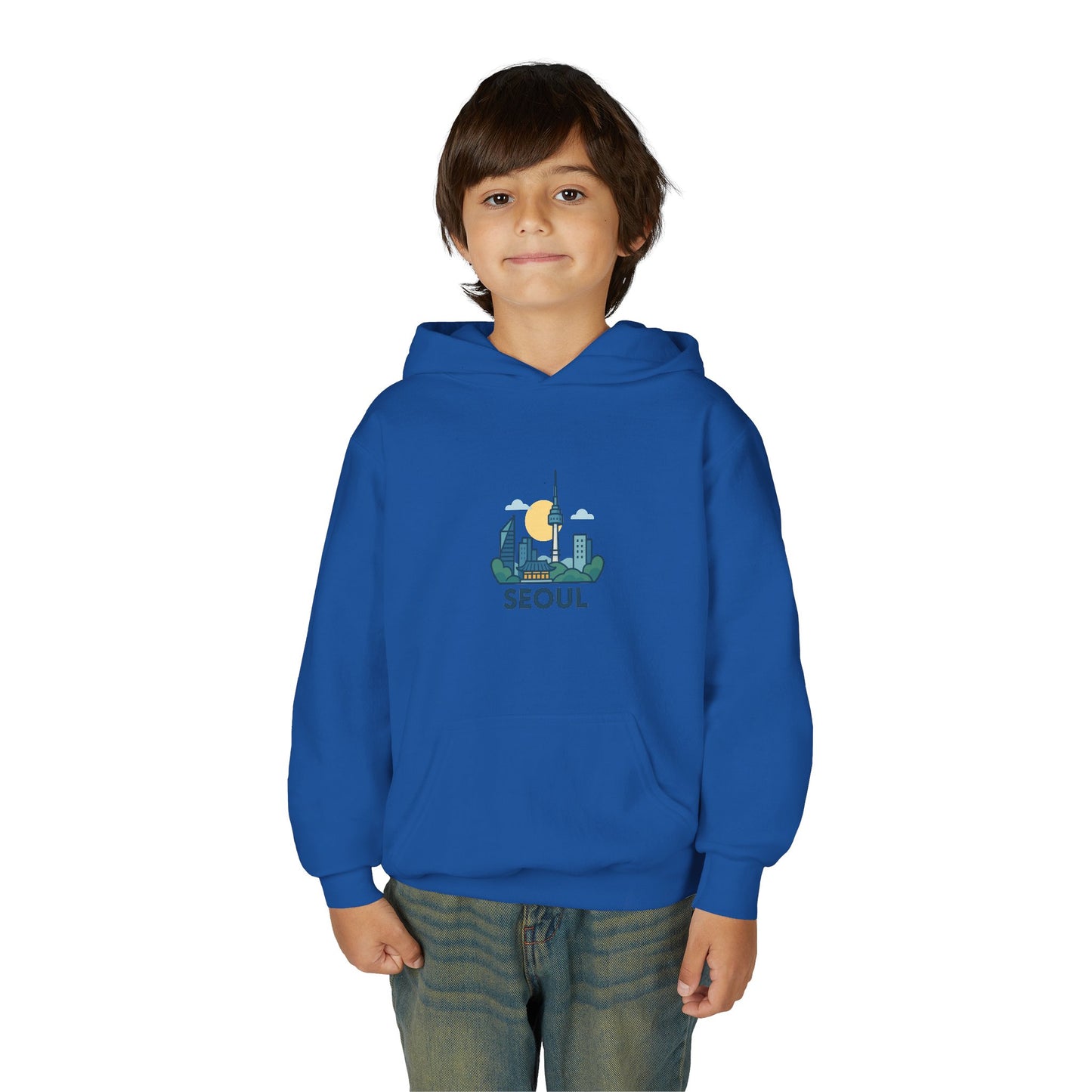 Seoul, World Cityscape Youth Hoodie - Travel Lovers Gift, Cozy Sweatshirt for Teens, Urban Fashion, Vacation Vibes, Gifts for Adventurers