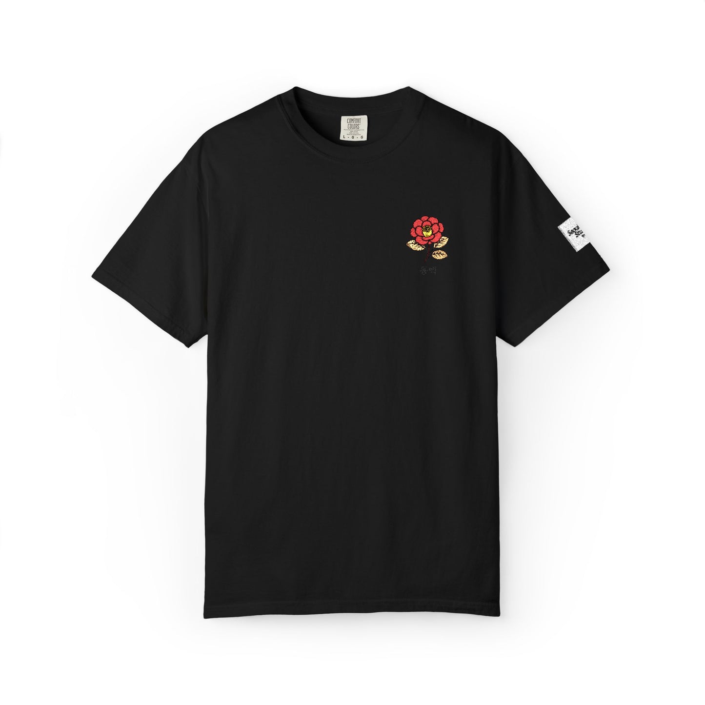 Korean Floral Embroidered T-Shirt - Nature Gift