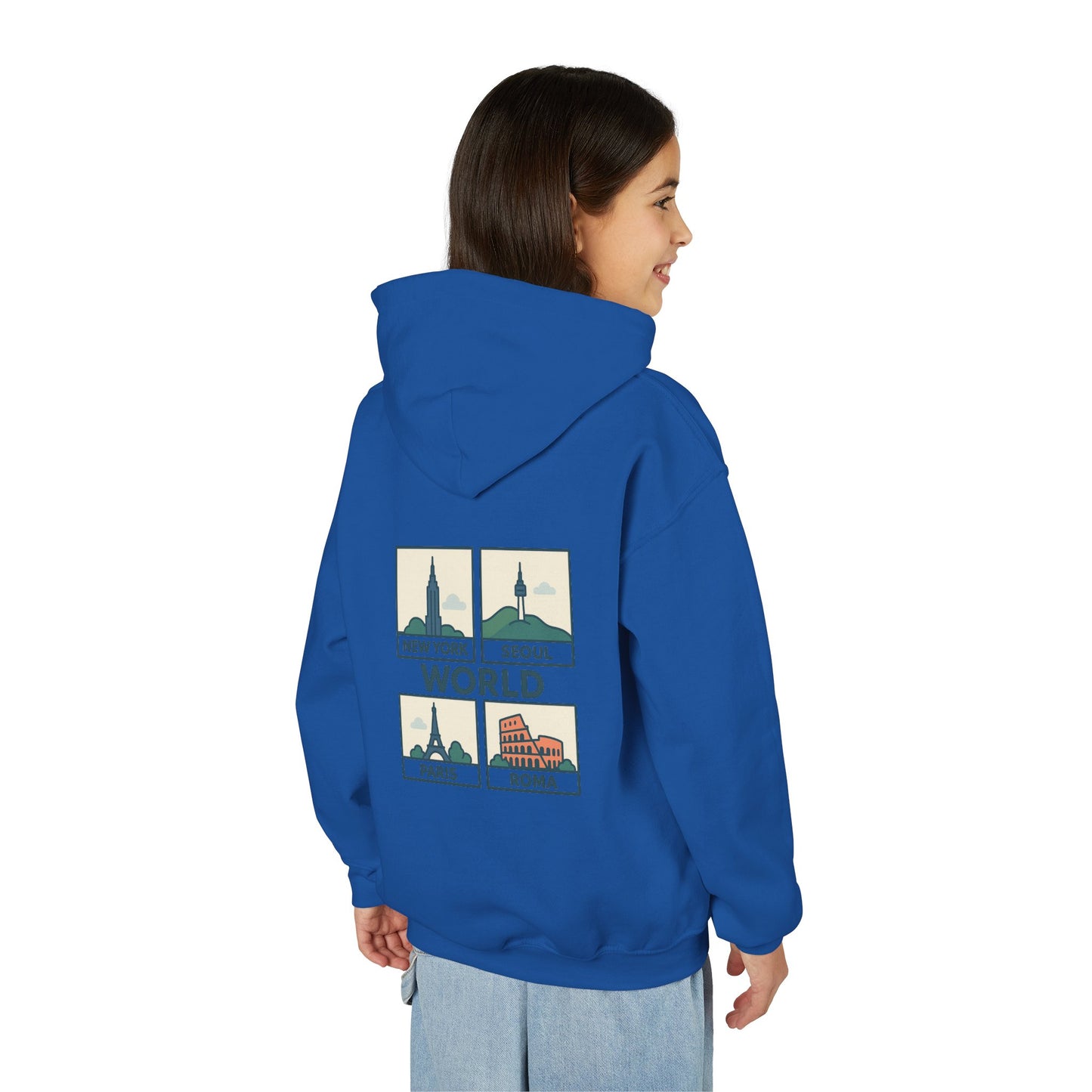 Seoul, World Cityscape Youth Hoodie - Travel Lovers Gift, Cozy Sweatshirt for Teens, Urban Fashion, Vacation Vibes, Gifts for Adventurers