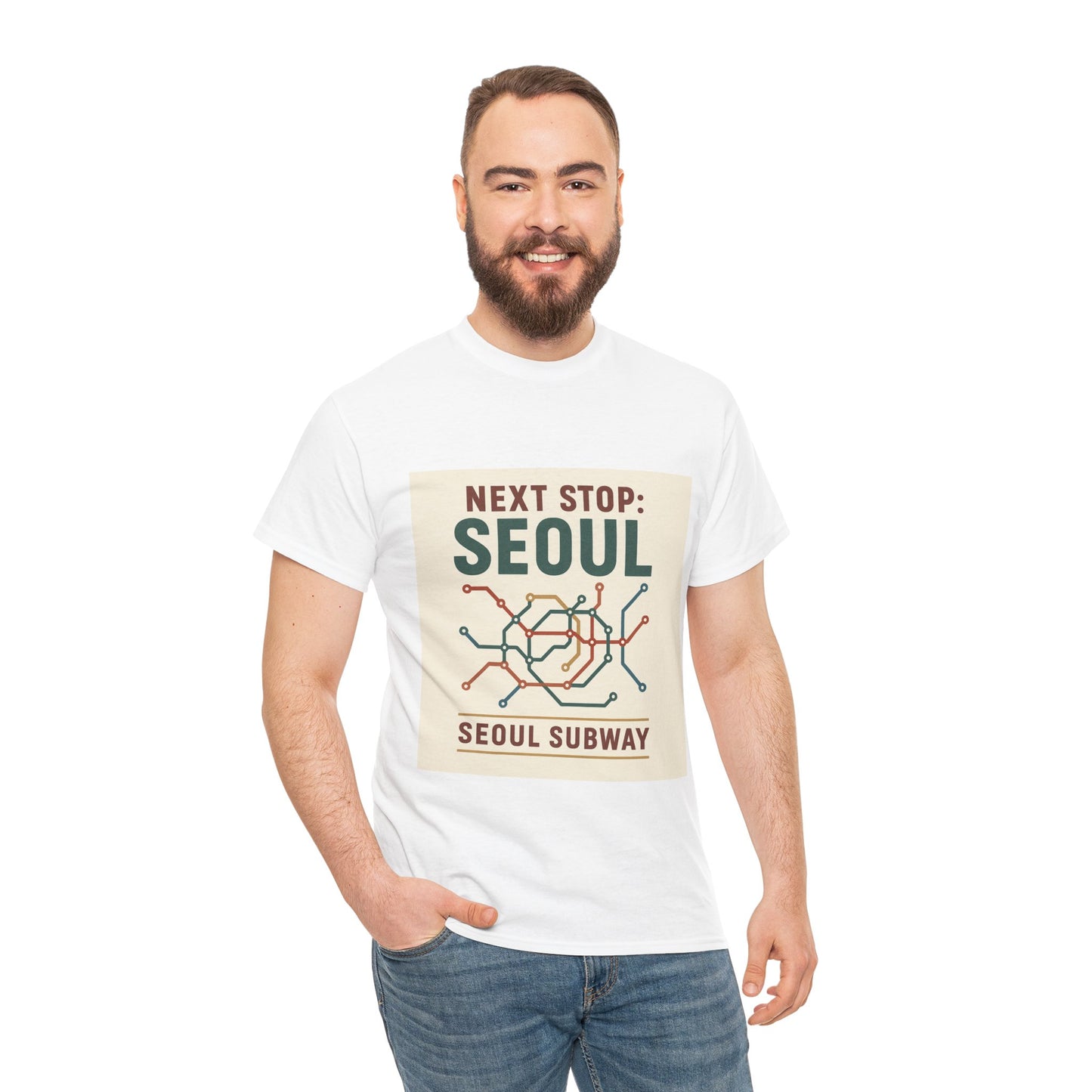 Seoul Subway Graphic Tee - Next Stop Seoul