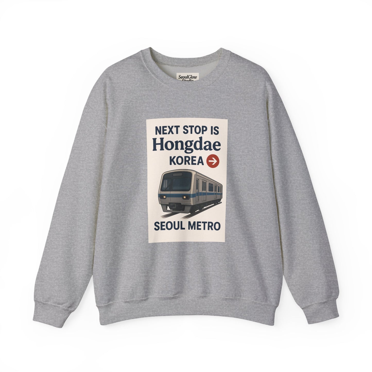 Travel Seoul Crewneck - Next Stop Hongdae