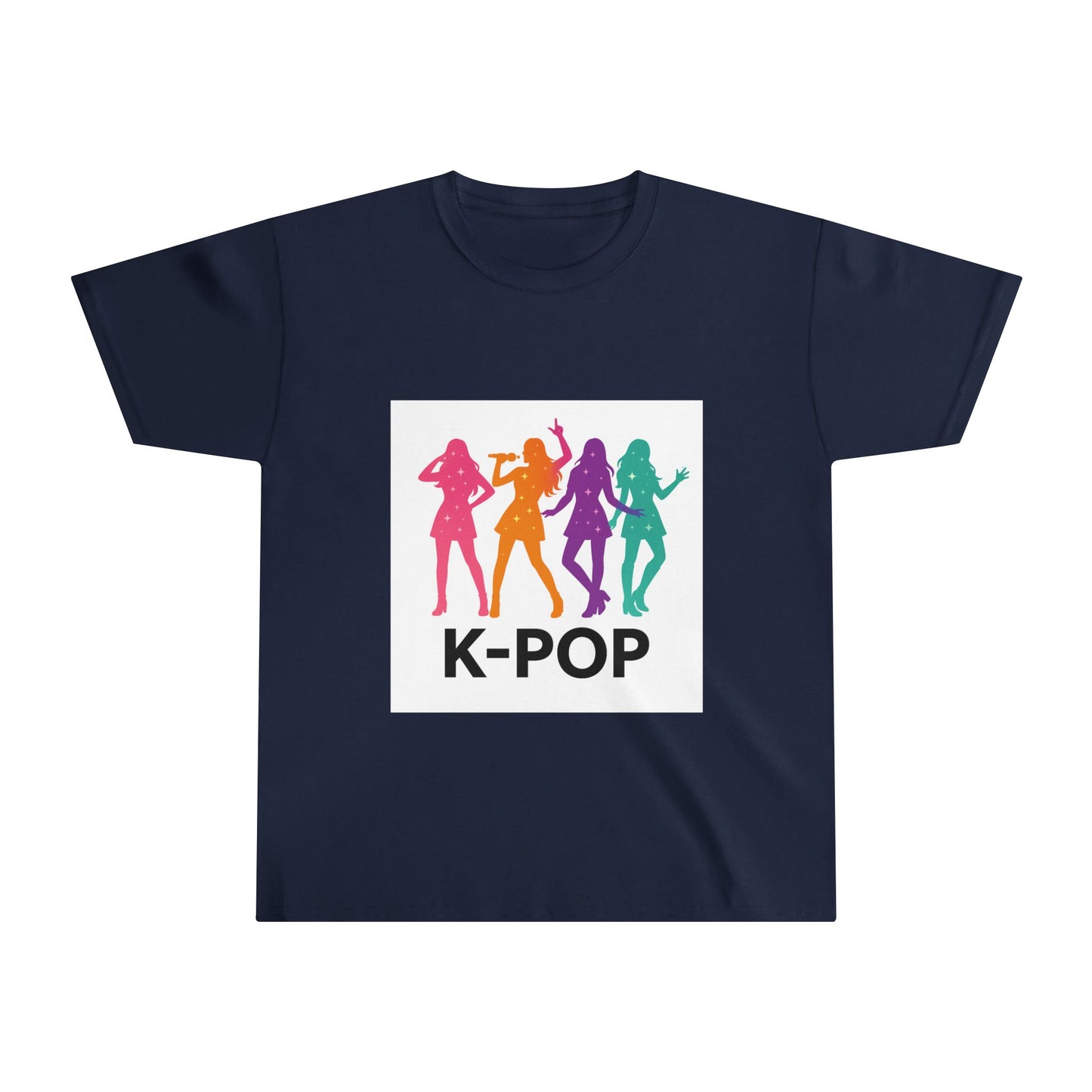 K-Pop Youth Cotton Tee, Trendy Graphic Tee, Music Lover Shirt, Gift for Teens, Festival Apparel, Casual Comfort Wear