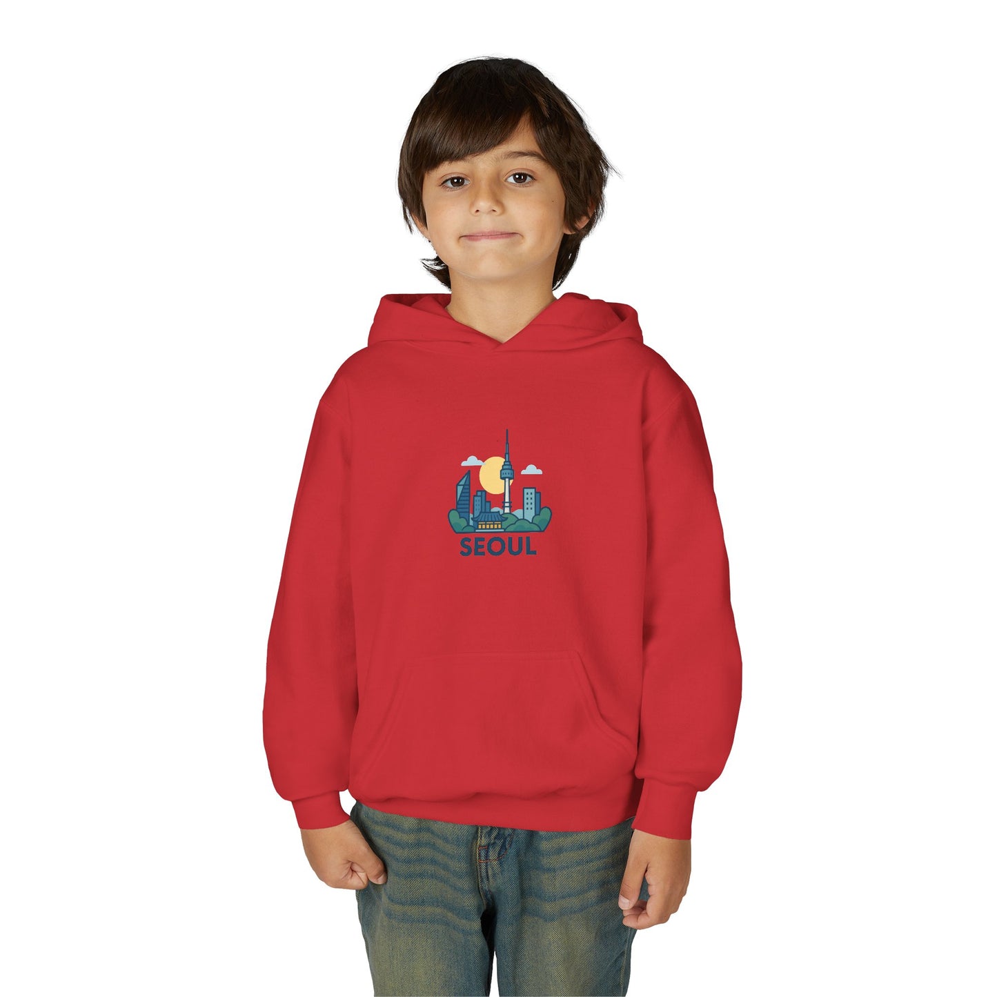 Seoul, World Cityscape Youth Hoodie - Travel Lovers Gift, Cozy Sweatshirt for Teens, Urban Fashion, Vacation Vibes, Gifts for Adventurers