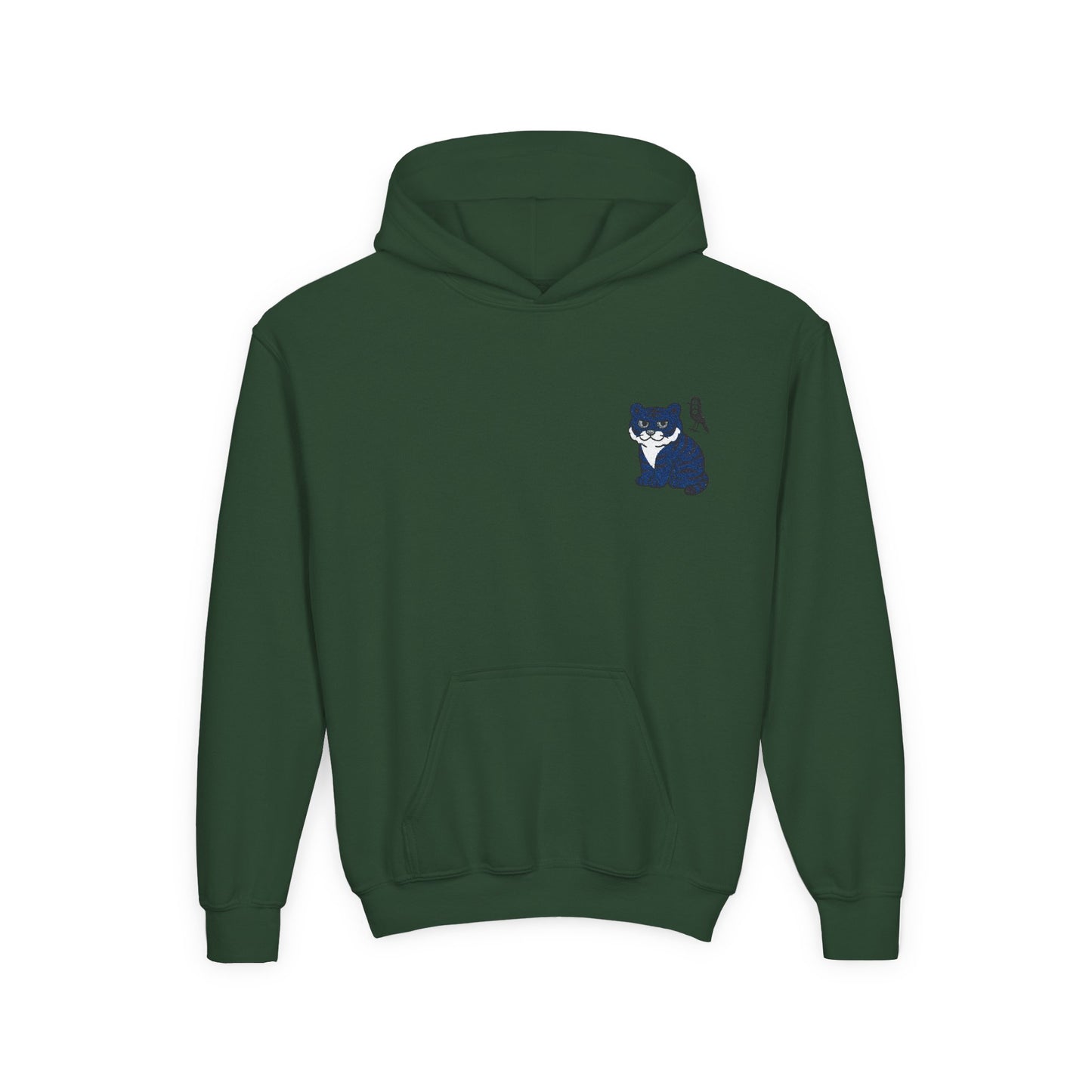 Cozy Youth Hoodie with Korean Tiger and Magpie Design, Perfect for Casual Days, Gifts, Birthdays, or Nature Lovers