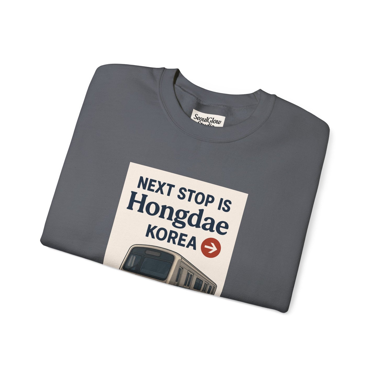 Travel Seoul Crewneck - Next Stop Hongdae