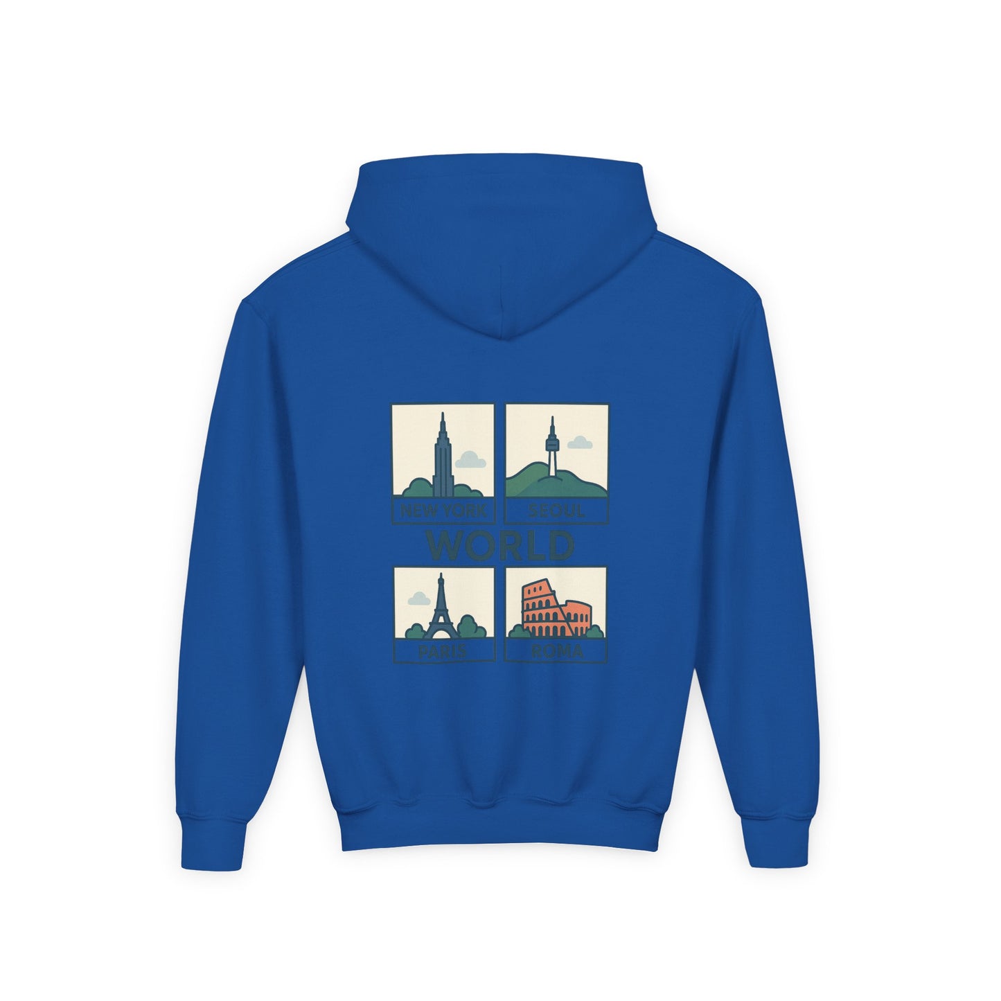 Seoul, World Cityscape Youth Hoodie - Travel Lovers Gift, Cozy Sweatshirt for Teens, Urban Fashion, Vacation Vibes, Gifts for Adventurers
