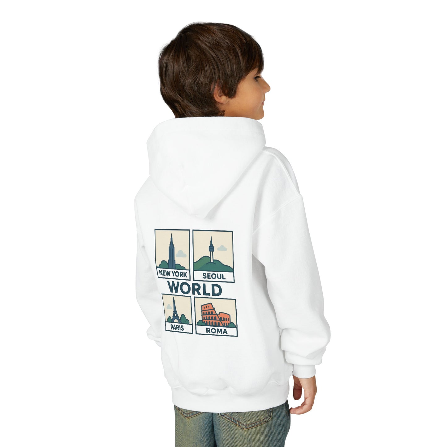 Seoul, World Cityscape Youth Hoodie - Travel Lovers Gift, Cozy Sweatshirt for Teens, Urban Fashion, Vacation Vibes, Gifts for Adventurers