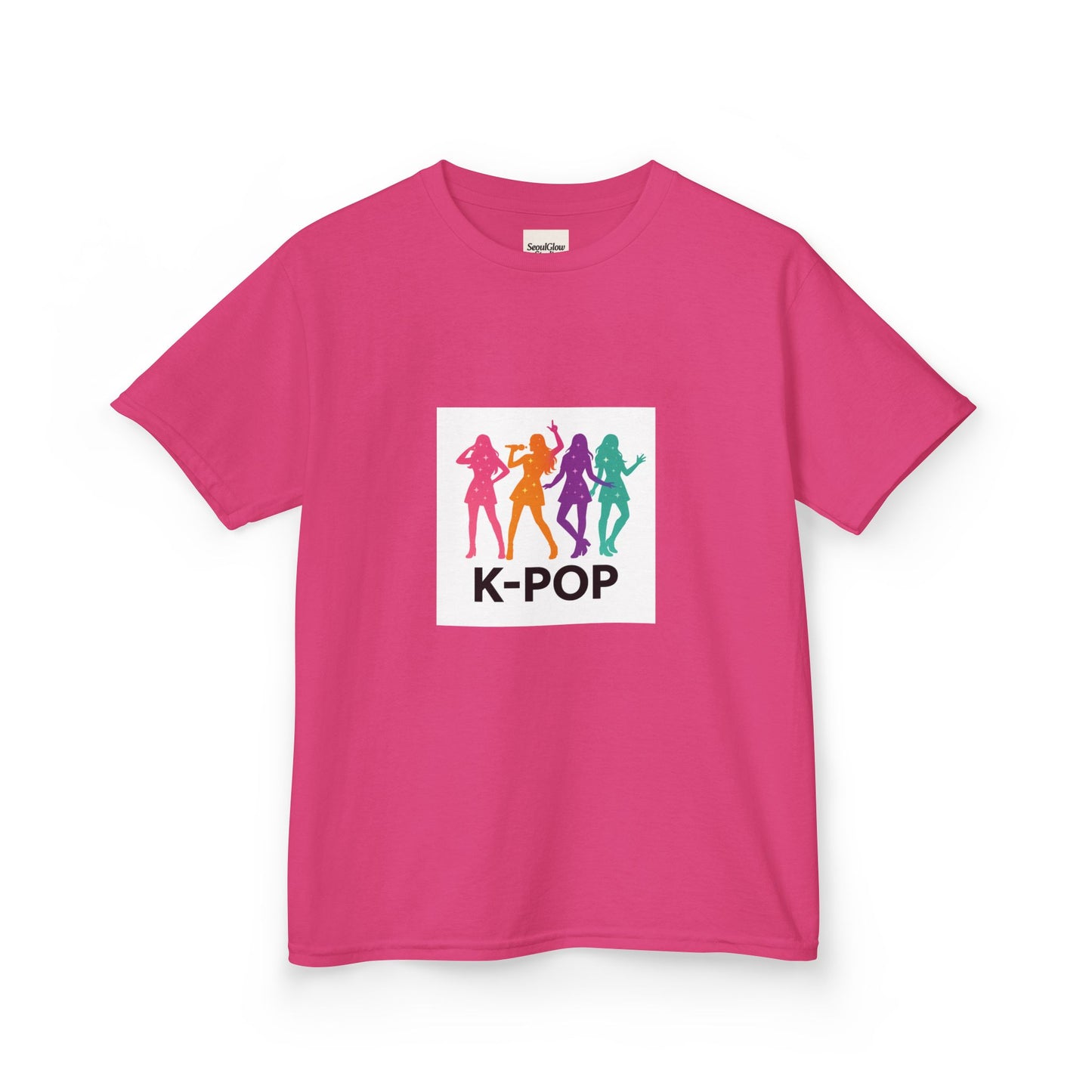 K-Pop Kids Tee, Fun Youth Shirt, Colorful Graphic Tee, Trendy Kids Apparel, Perfect Gift for Music Lovers