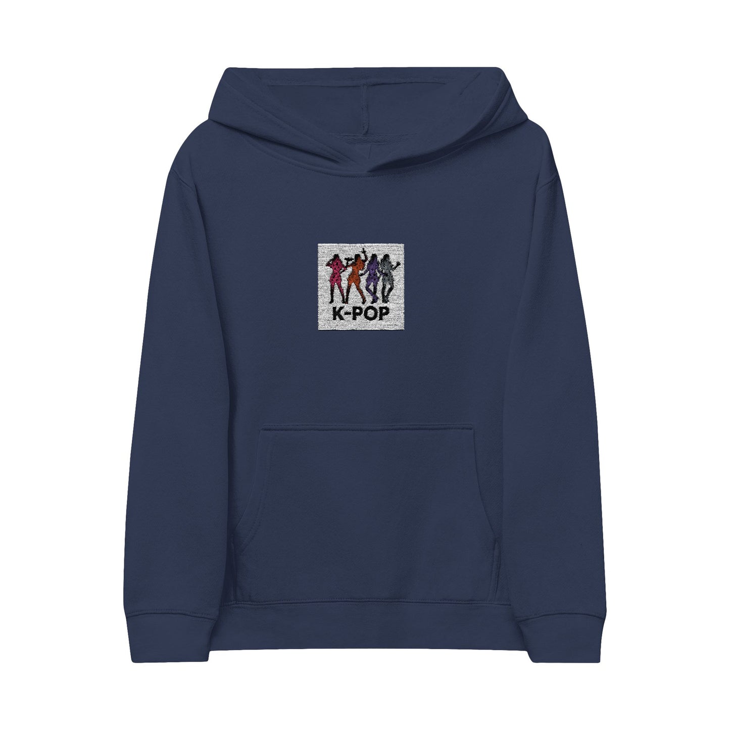 K-Pop Kids Fleece Hoodie - Embroidered Design