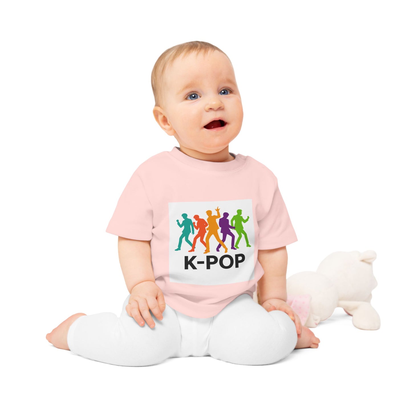K-Pop Baby T-Shirt, Cute Infant Tee for Music Lovers, Newborn Gift, Baby Shower Present, Toddler Clothes, Kids Fashion