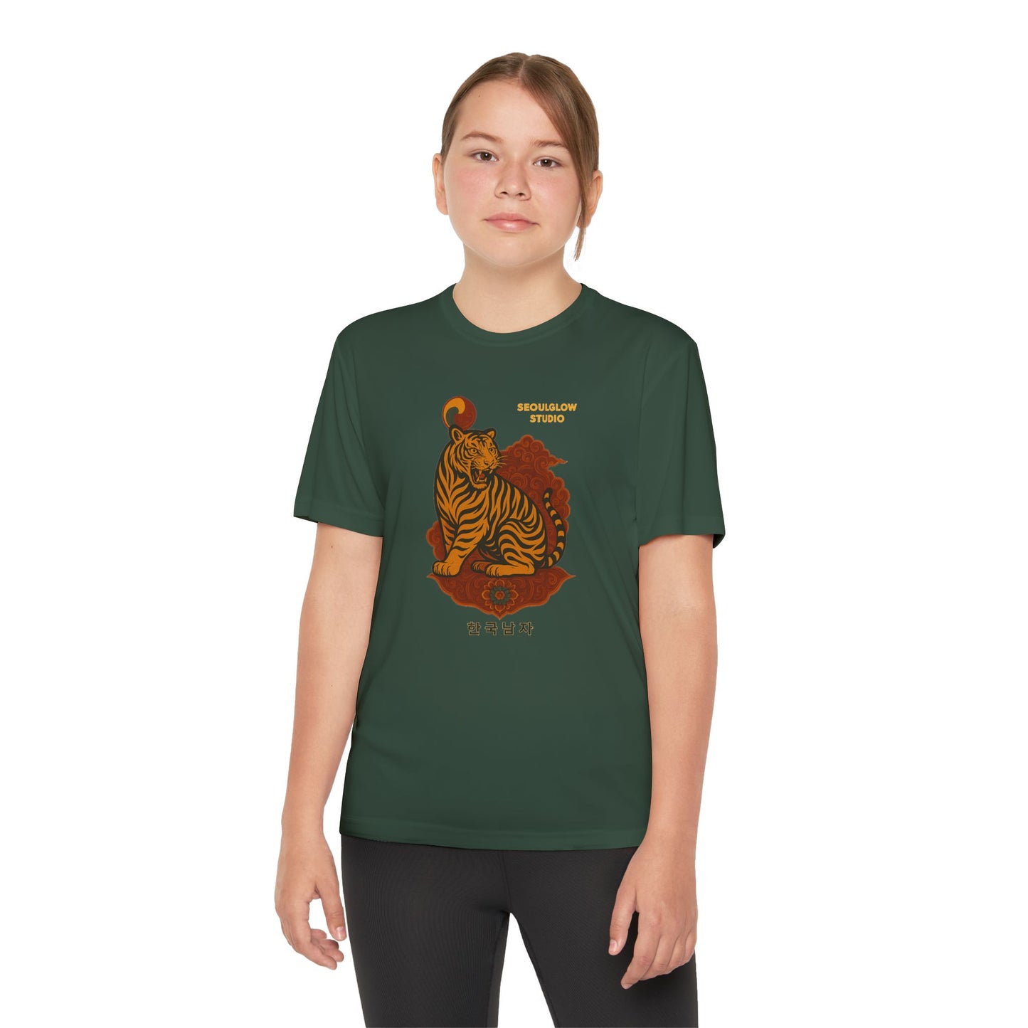 Korean Tiger Graphic Tee | Sporty Style, Trendy Apparel, Perfect for Kids, Casual Outings, Birthday Gifts, Summer Wear