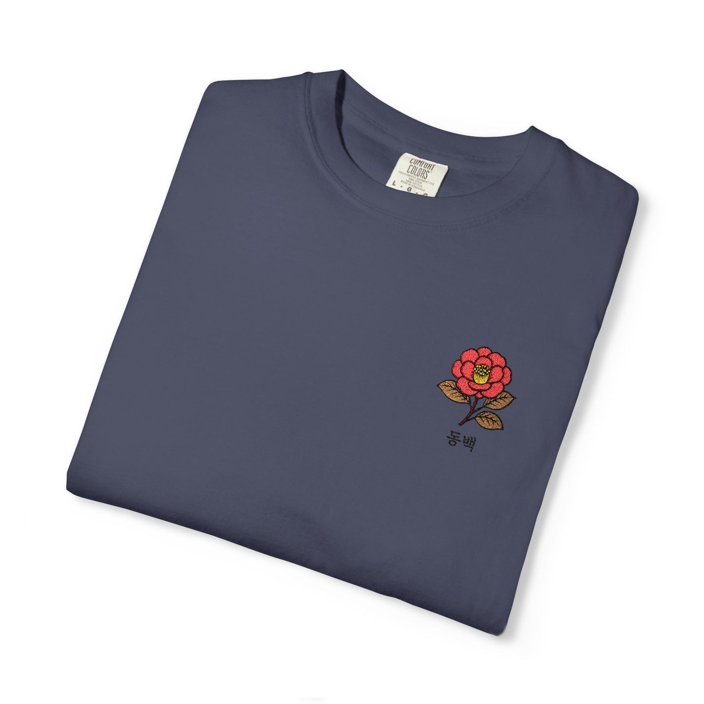 Korean Floral Embroidered T-Shirt - Nature Gift