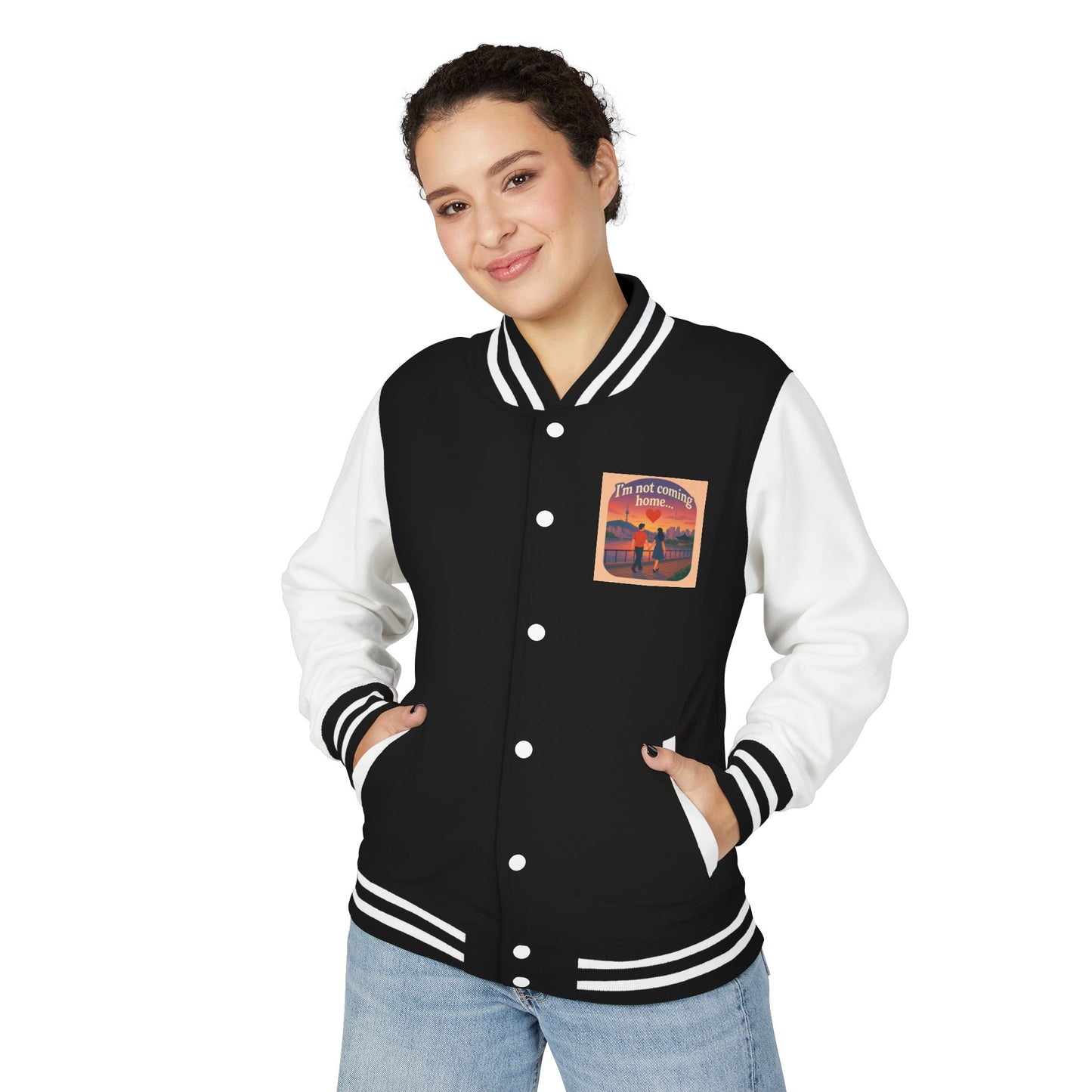 Mom I'm Going to Korea Letterman Jacket - Travel