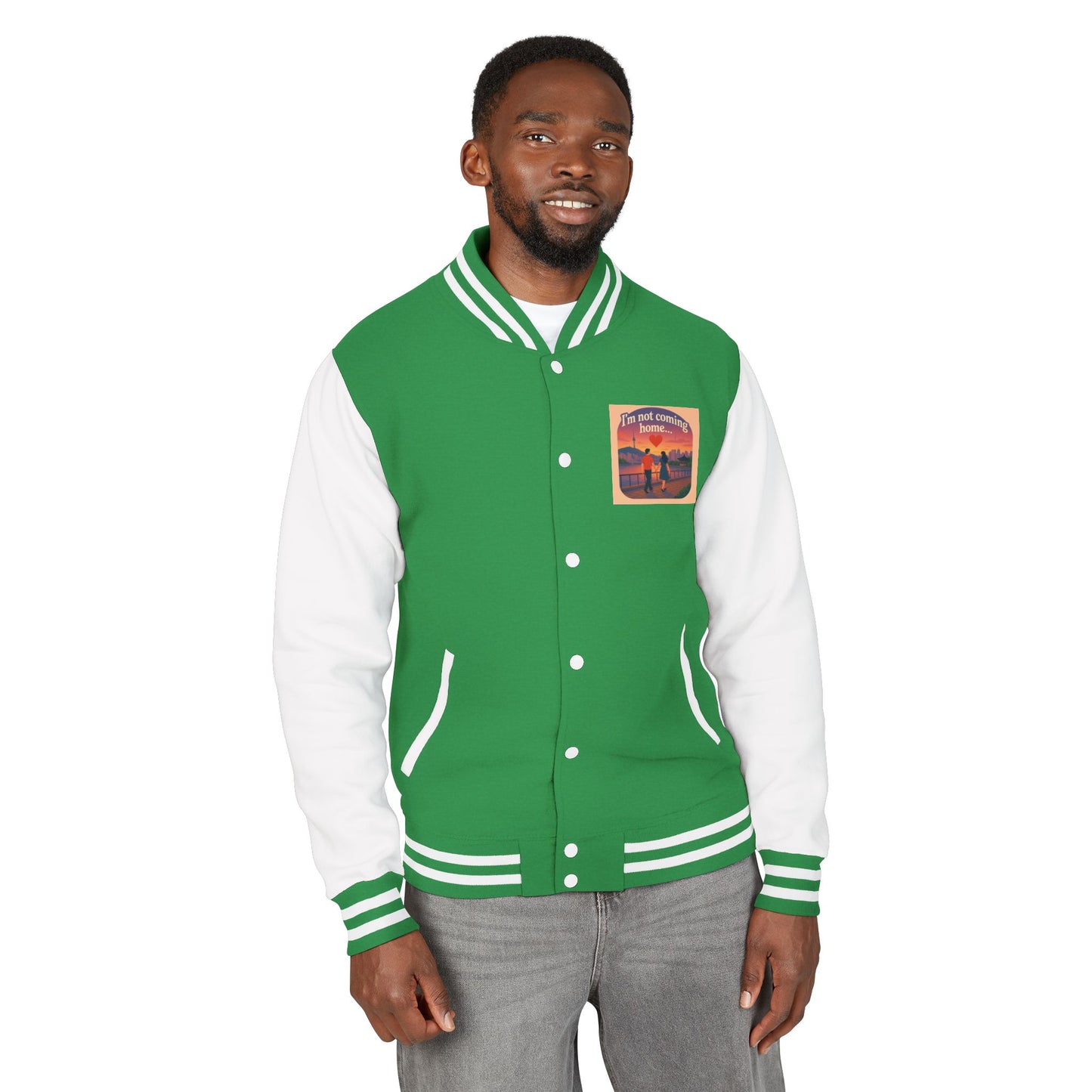 Mom I'm Going to Korea Letterman Jacket - Travel