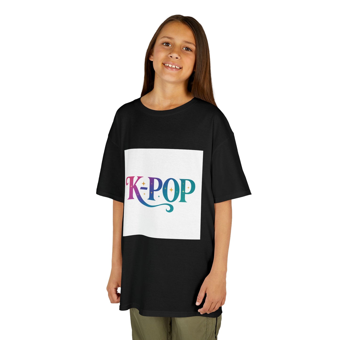 K-Pop Kids Cotton Tee, Perfect Gift for Young Fans, Birthday Present, Schoolwear, Casual Fashion, Music Lovers