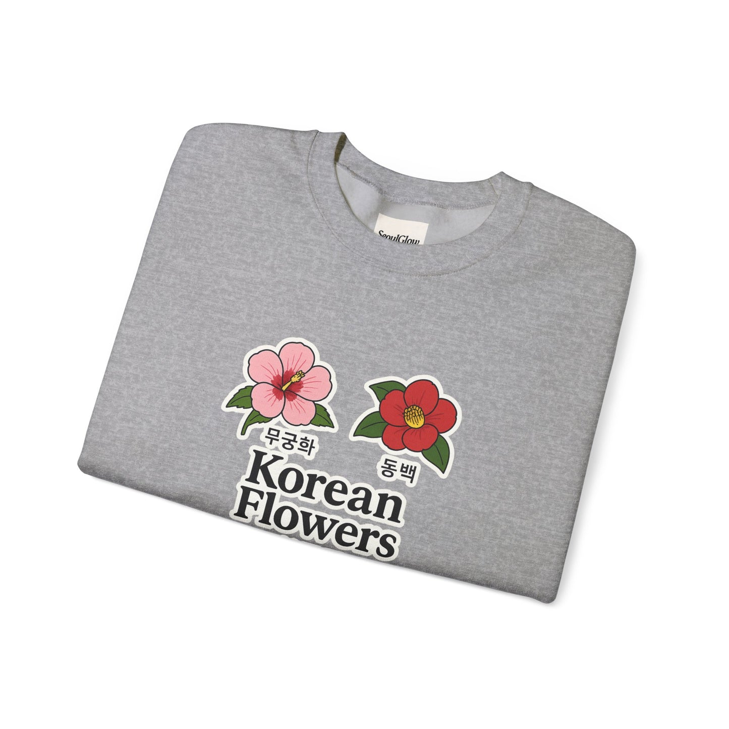 Korean Flowers Unisex Crewneck - Spring Wear
