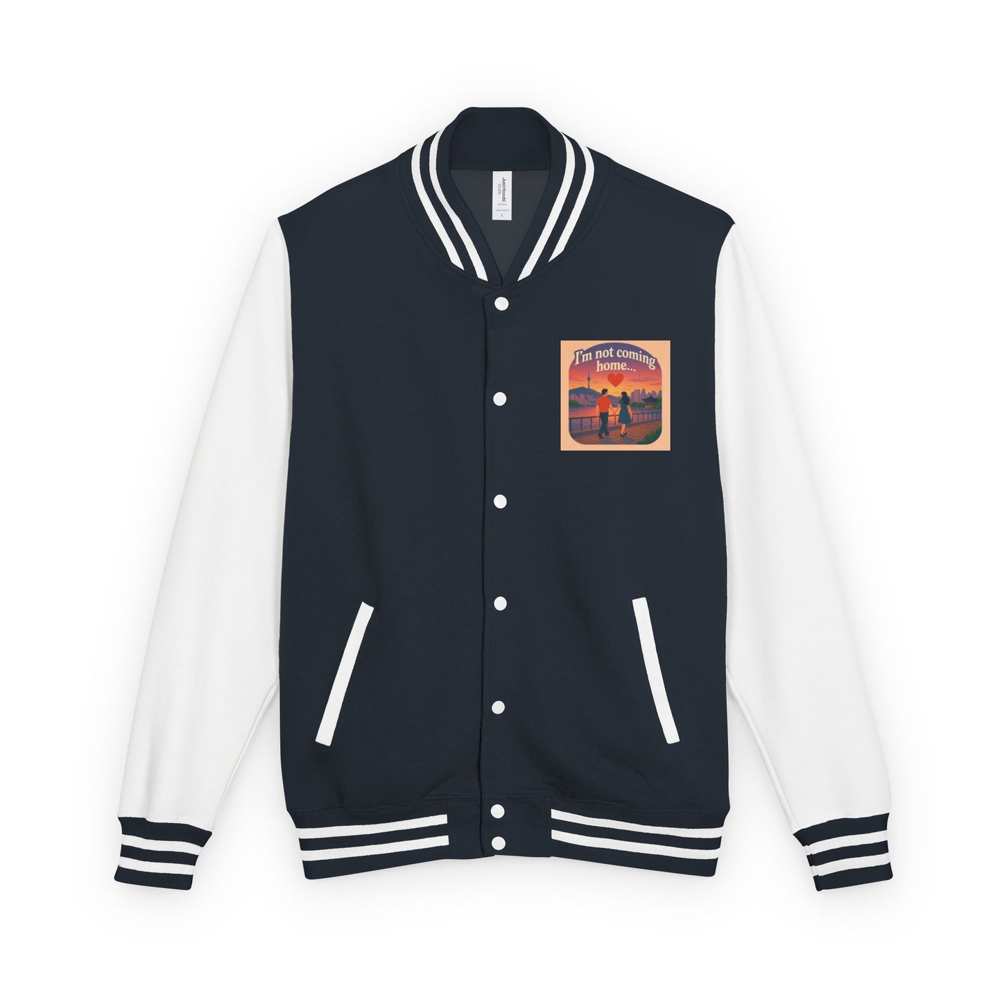 Mom I'm Going to Korea Letterman Jacket - Travel