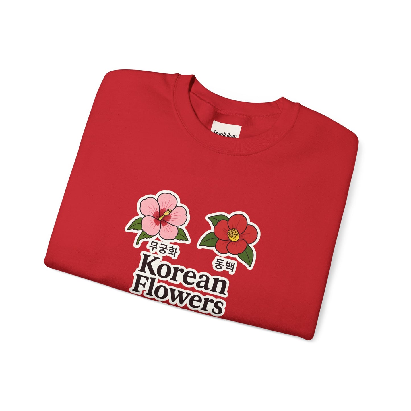 Korean Flowers Unisex Crewneck - Spring Wear