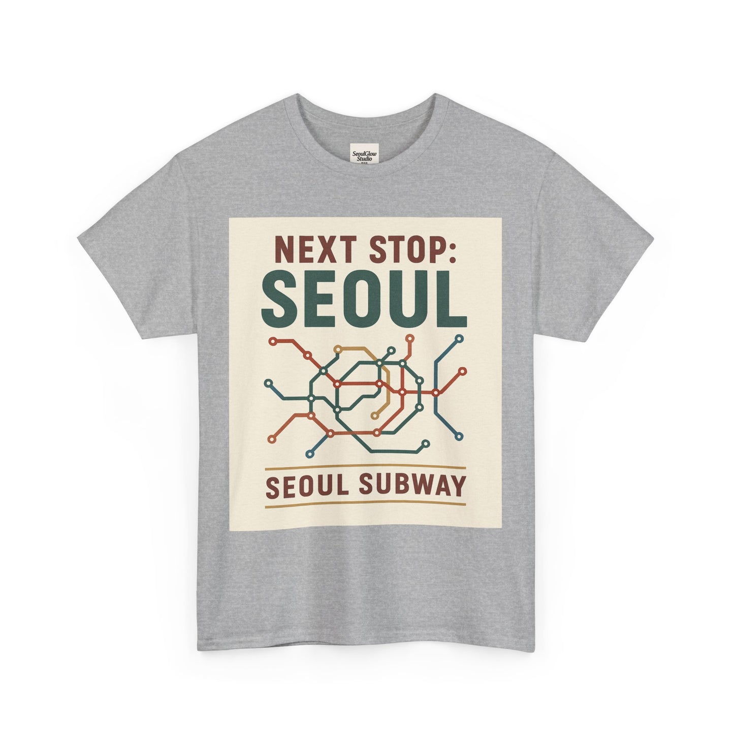 Seoul Metro Graphic Tee - Korean Travel Shirt