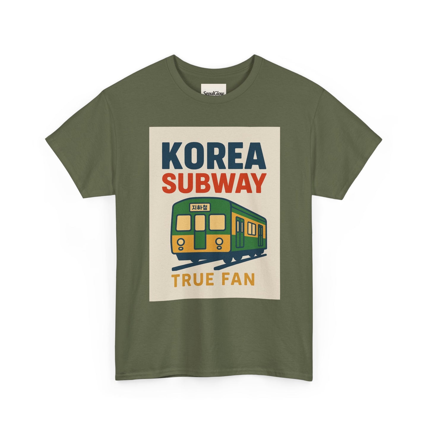 Korea Subway Fan Unisex Heavy Cotton Tee, Graphic Tee, Travel Shirt, Souvenir Shirt, Cool Casual Wear