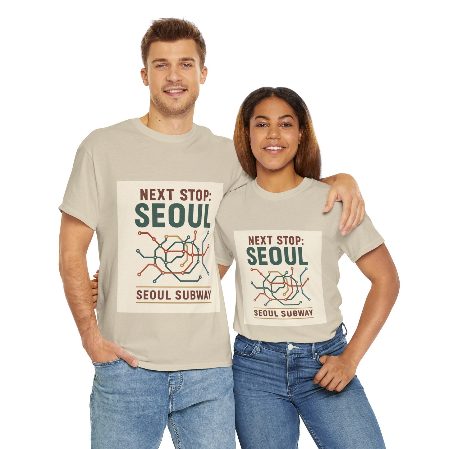 Seoul Subway Graphic Tee - Next Stop Seoul