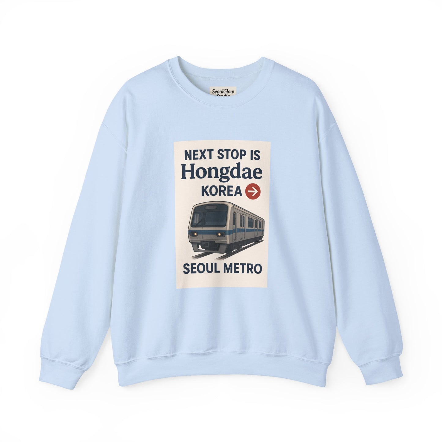 Travel Seoul Crewneck - Next Stop Hongdae