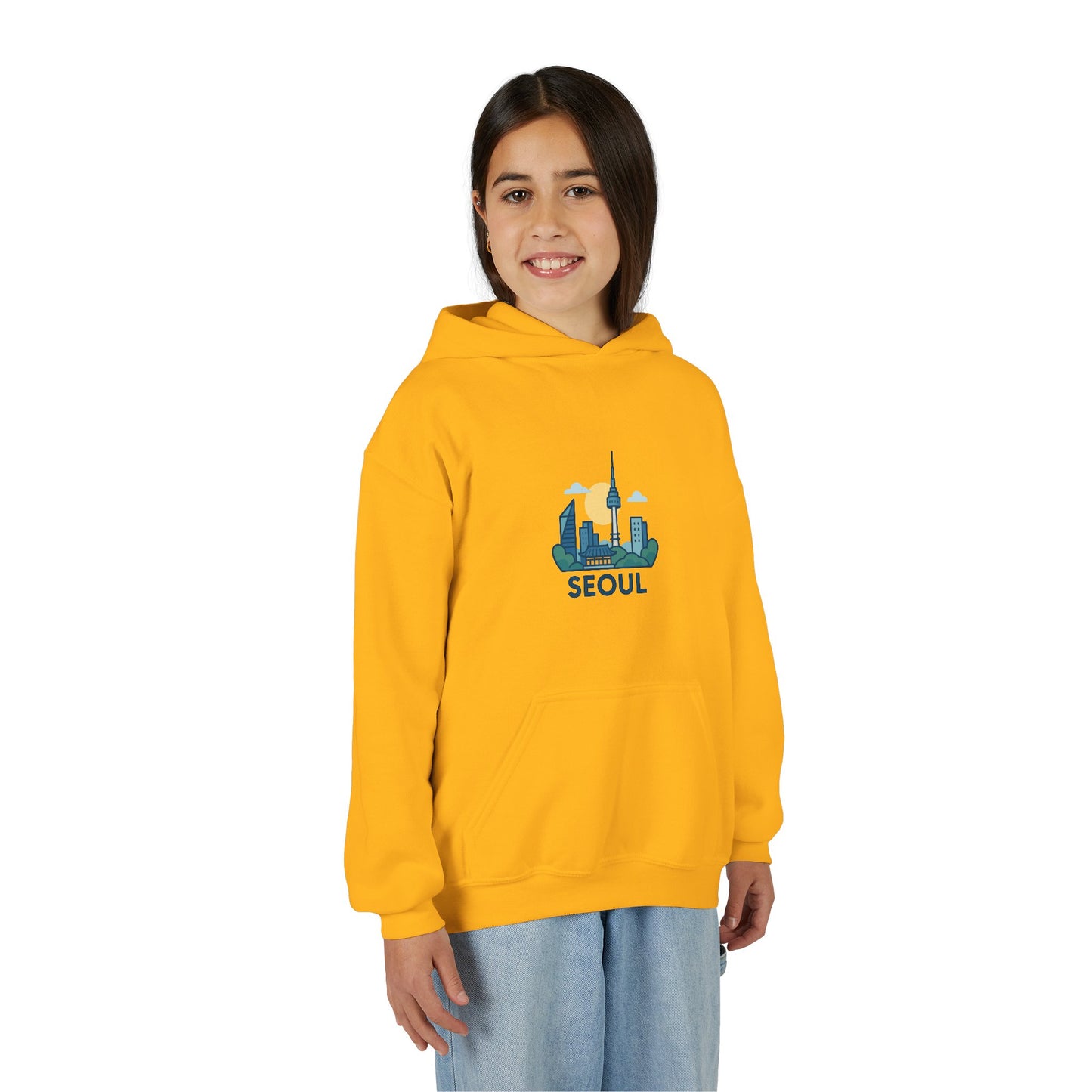 Seoul, World Cityscape Youth Hoodie - Travel Lovers Gift, Cozy Sweatshirt for Teens, Urban Fashion, Vacation Vibes, Gifts for Adventurers