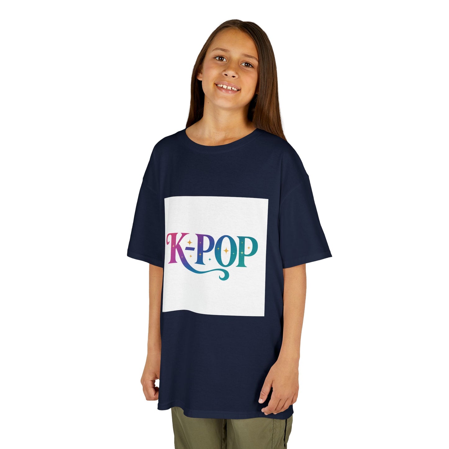 K-Pop Kids Cotton Tee, Perfect Gift for Young Fans, Birthday Present, Schoolwear, Casual Fashion, Music Lovers